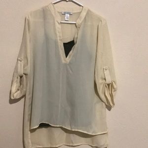Cream colored blouse